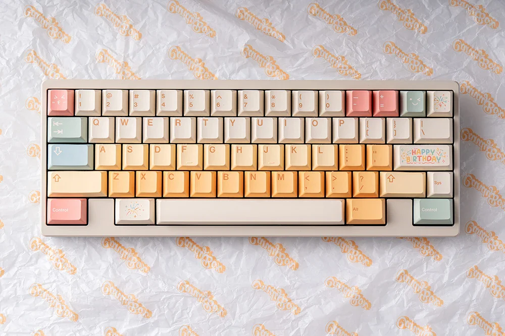 A Design CandyBox Keycap Dye Sub Candy Box Keycap Set thick PBT Cherry Profile for keyboard 87 tkl 104 ansi xd64 bm60 BM87 BM65 - Image 2