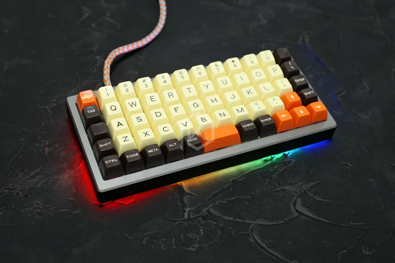Anodized Aluminium Case For JJ50 50% Custom Keyboard the tempered glass Diffuser Rotary Brace Similar With Preonic - Image 3