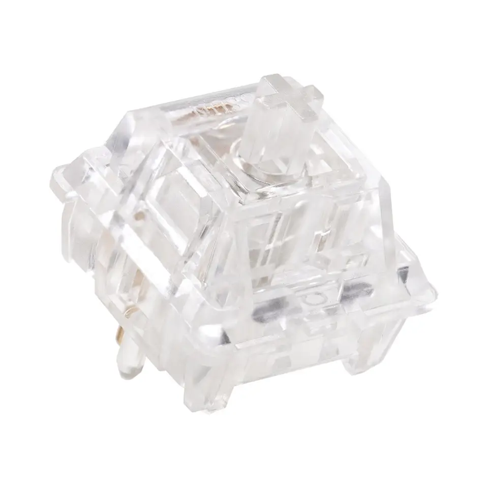 BSun Clear Switch Tactile Switch Transparent RGB SMD 5pin 55g for Mechanical Keyboard PC PA12 Factory Pre Lubed Long Spring - Image 7
