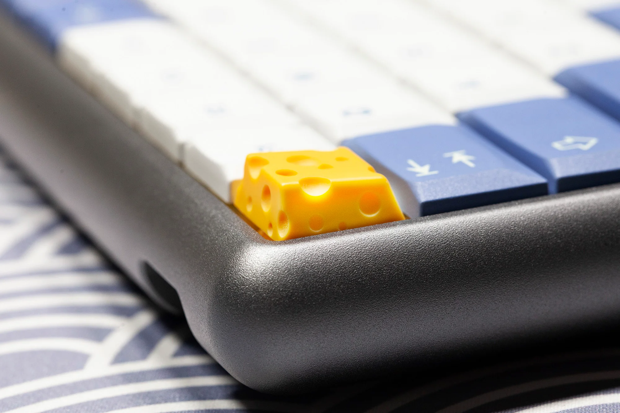 Cheese Resin Artisan Keycap Low Profile Keycap for Low Profile MX Stem Mechanical Keyboard Handmade Yellow Novlty Keycap - Image 8