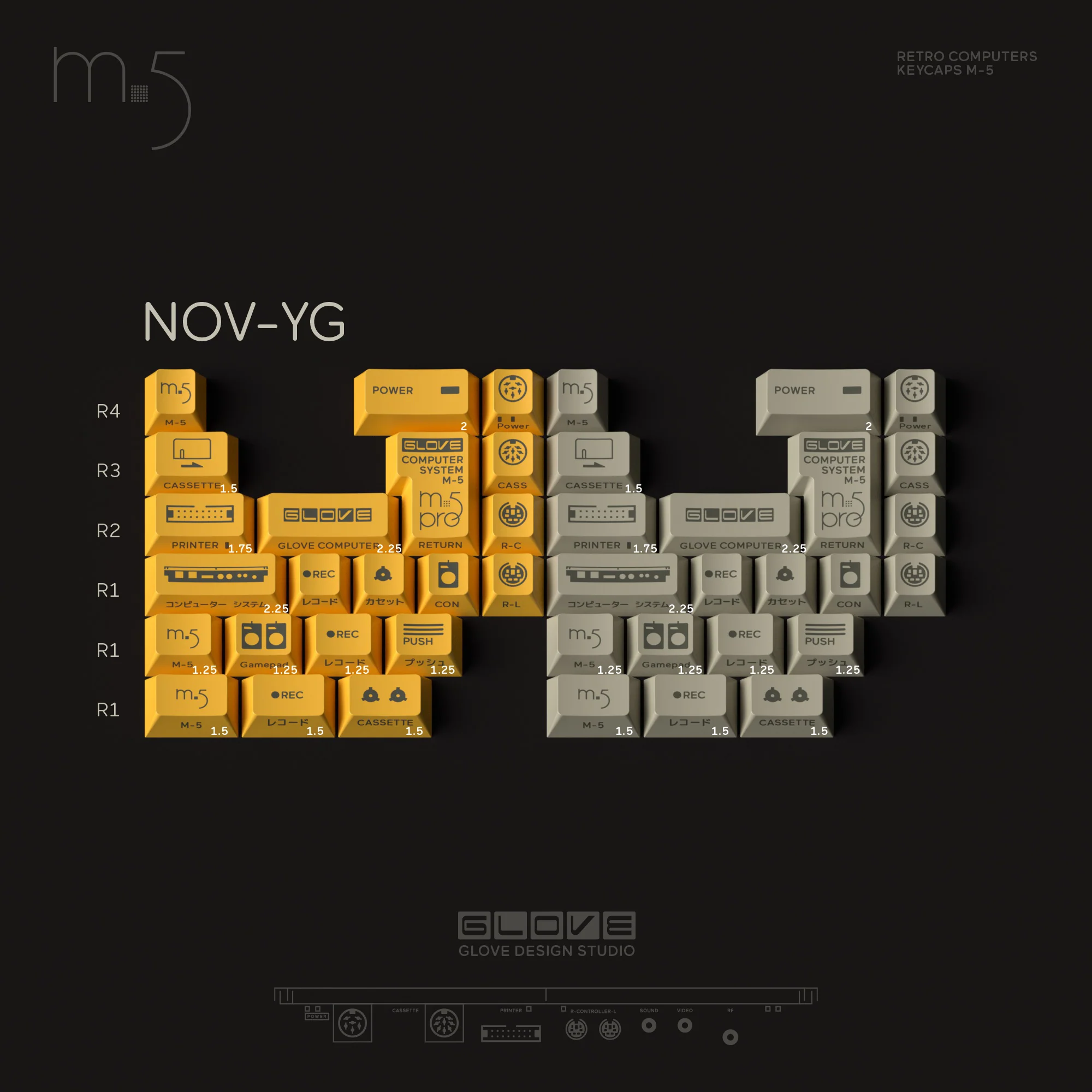[CLOSED][GB]  GLOVE x Domikey Retro Computers M-5 Keycaps Cherry Profile PBT Double-shot Screen Printing Keycaps - Image 7