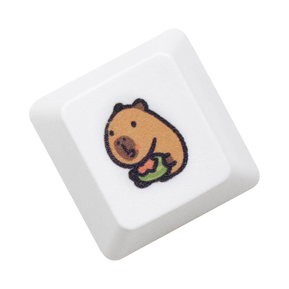 Cute Capybara Keycap Meme Keycap Dye Subbed keycaps for mx stem Gaming Mechanical Keyboards White Shui tun OEM Profile - Image 17