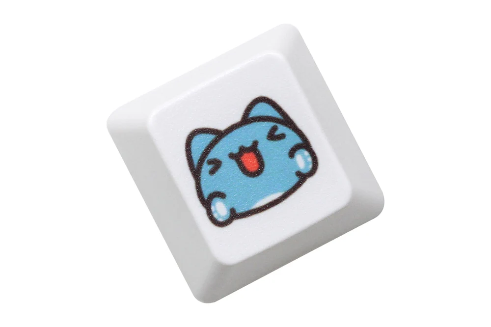 Cute Little Blue Cat Keycap Kitty Meme Keycap Dye Subbed keycaps for mx stem Gaming Mechanical Keyboards Yellow Dog Bunny - Image 5