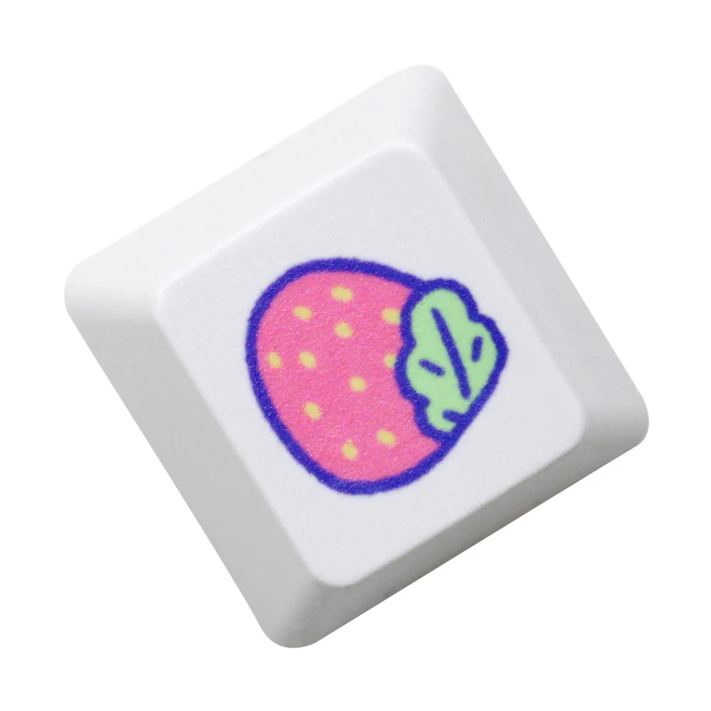 Cute Little Bunny Keycap Rabbit Meme Keycap Dye Subbed keycaps for mx stem Gaming Mechanical Keyboards White Strawberry - Image 15