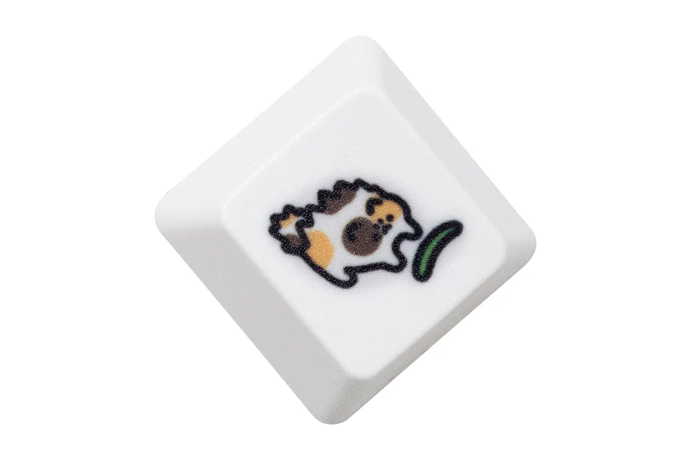 Cute Little Calico Cat Keycap Kitty Meme Keycap Dye Subbed keycaps for mx stem Gaming Mechanical Keyboards Orange White Black - Image 6
