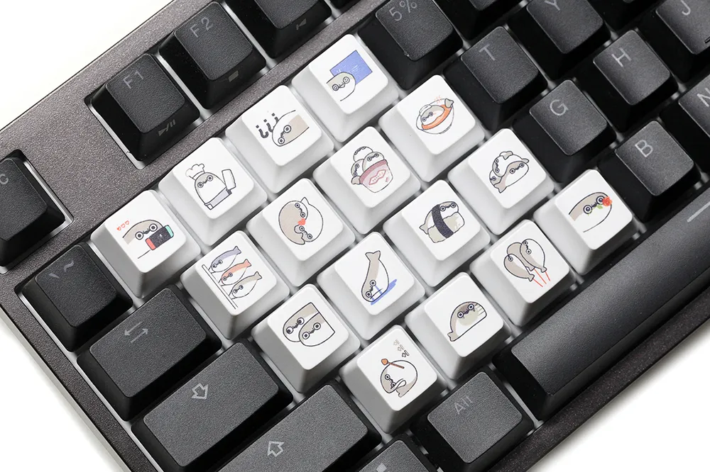 Cute Little Seal Keycap Meme Keycap Dye Subbed keycaps for mx stem Gaming Mechanical Keyboards Funny - Image 5