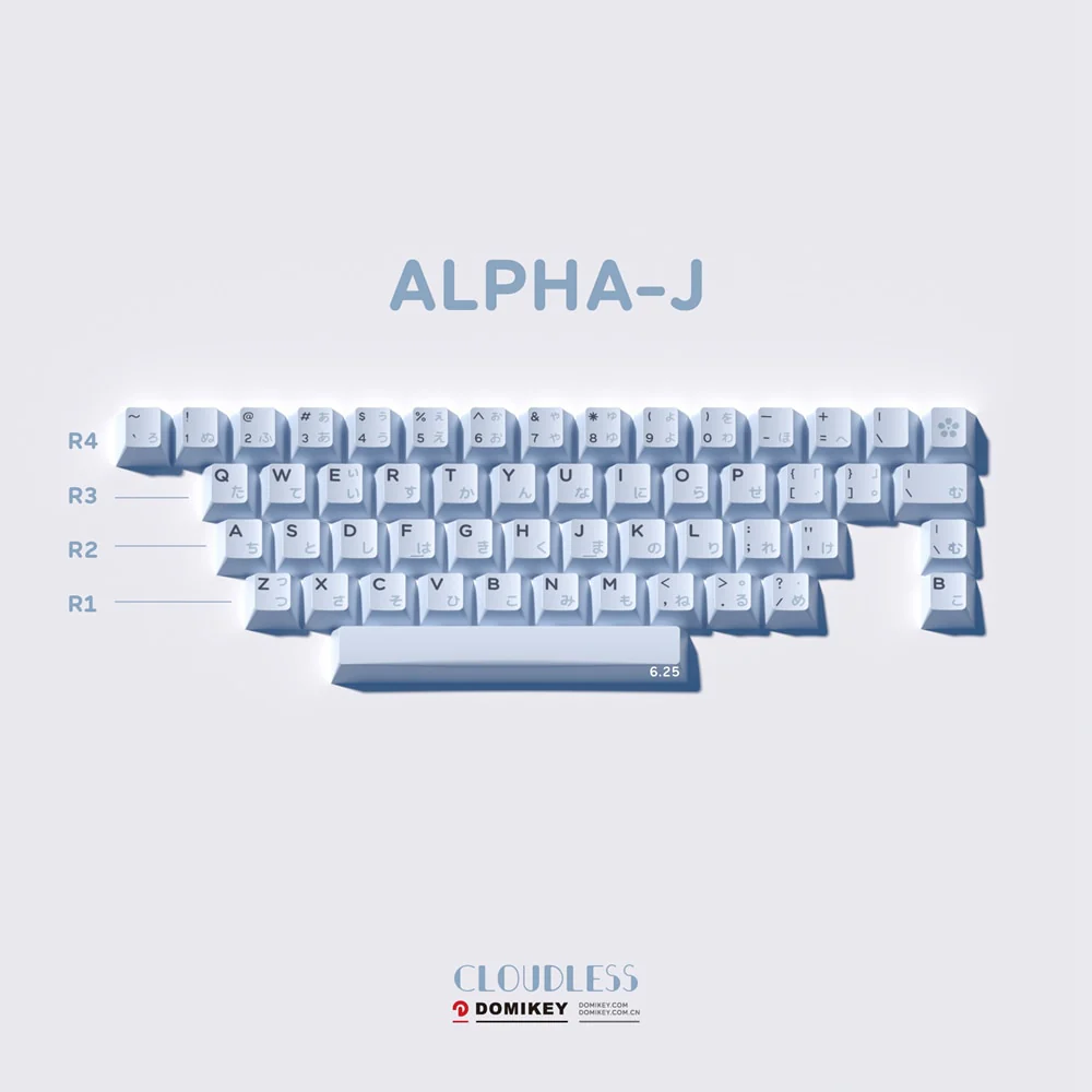 Domikey Cloudless Keycap Cherry Profile ABS Doubleshot for MX Stem Mechanical Keyboard 87 104 cstc75 bm68 BM60 BM65 - Image 10