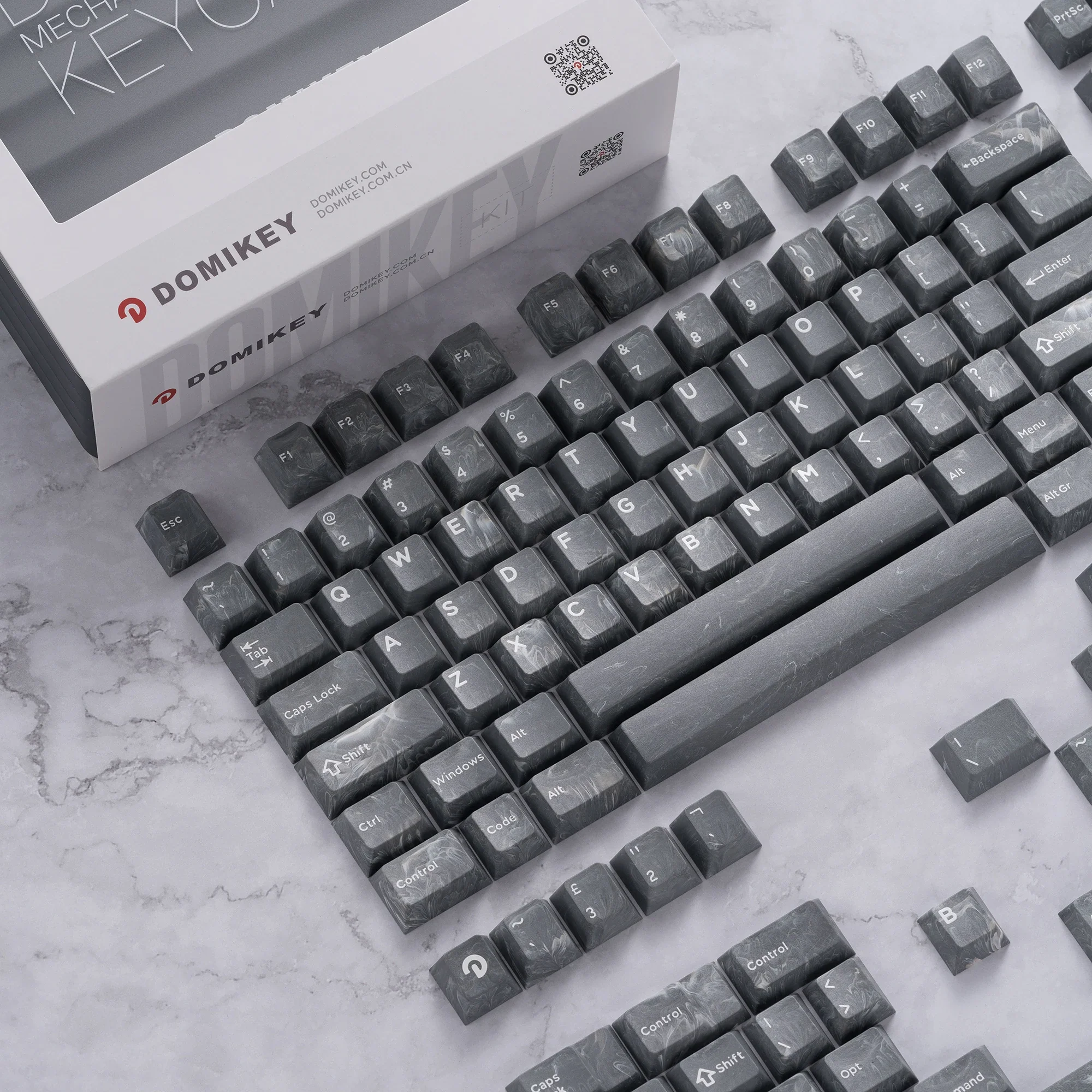 Domikey Flow Cherry Profile PBT doubleshot keycap All Random for mx keyboard poker 87 104 Made68 Wooting 60HE EZ60 EZ63 - Image 4