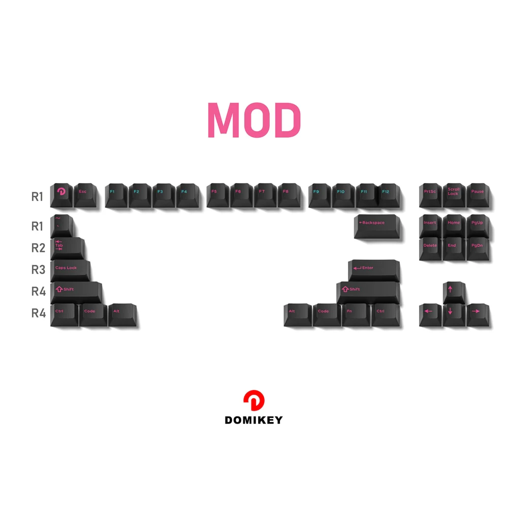 Domikey Miami Night Cherry Profile abs doubleshot keycap for mx keyboard poker 87 104 gh60 xd64 xd68 xd84 BM60 BM65 BM68 BM80 - Image 8
