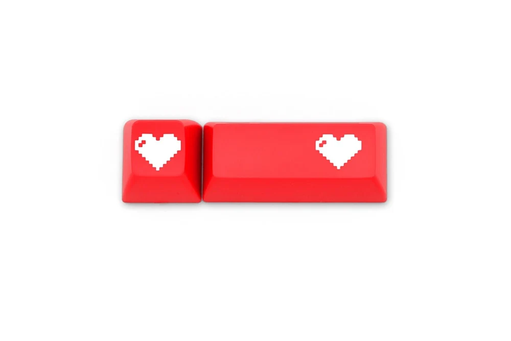 Domikey SA abs doubleshot keycap pixel heart red oem cherry profile - Image 6
