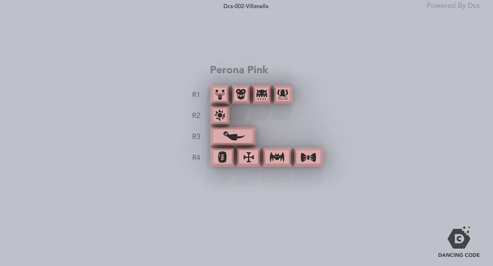 Domikey SA abs doubleshot keycap set VILLANELLA Black Pink SA for mx stem keyboard poker 87 104 gh60 xd64 xd68 xd84 xd96 xd87 - Image 21