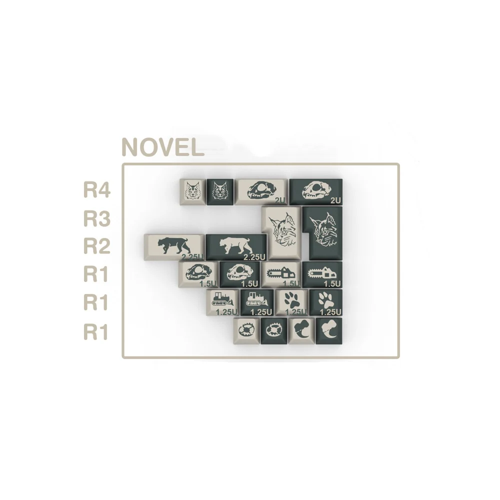 [GBEXTRA] Domikey X iNKY Silent Forest Cherry Profile  keycaps and mousepad ABS doubleshot tripleshot MX stem - Image 15