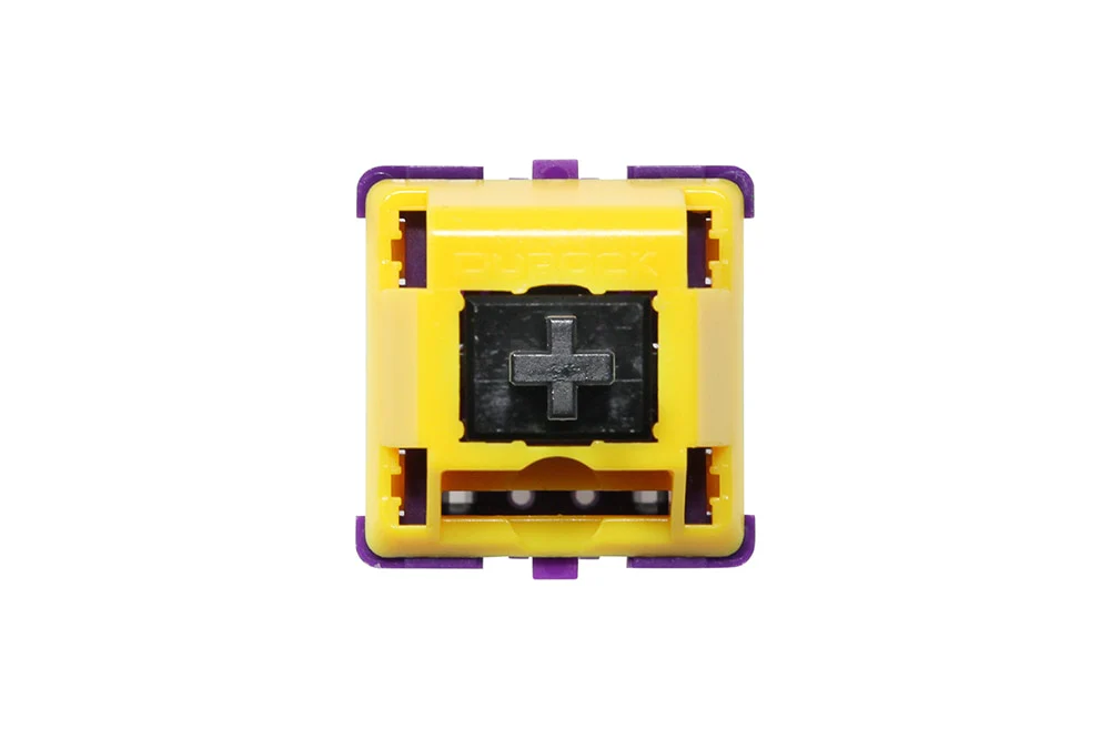 Durock Mamba Switch Linear 60g MX switch for mechanical keyboard 60m LY Nylon POM Factory Lubed Purple Yellow Gold Plated Spring - Image 4