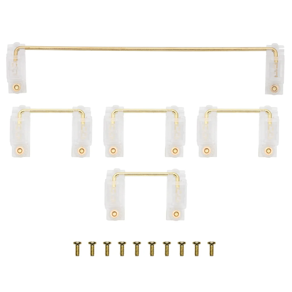 EGS Gold Transparent Plated Pcb screw in Stabilizer for Custom Mechanical Keyboard xd64 BM60 xd87 blue Yellow Red Cyan Purple - Image 4