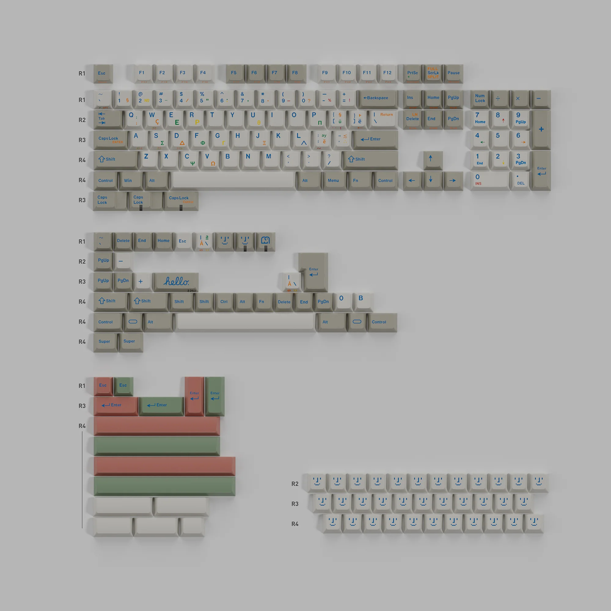 Eleworks Cherry Profile 9009 Dye Subbed Keycap Set thick PBT for keyboard 87 tkl 104 ansi xd64 bm60 xd68 xd84 BM87 BM65 - Image 5
