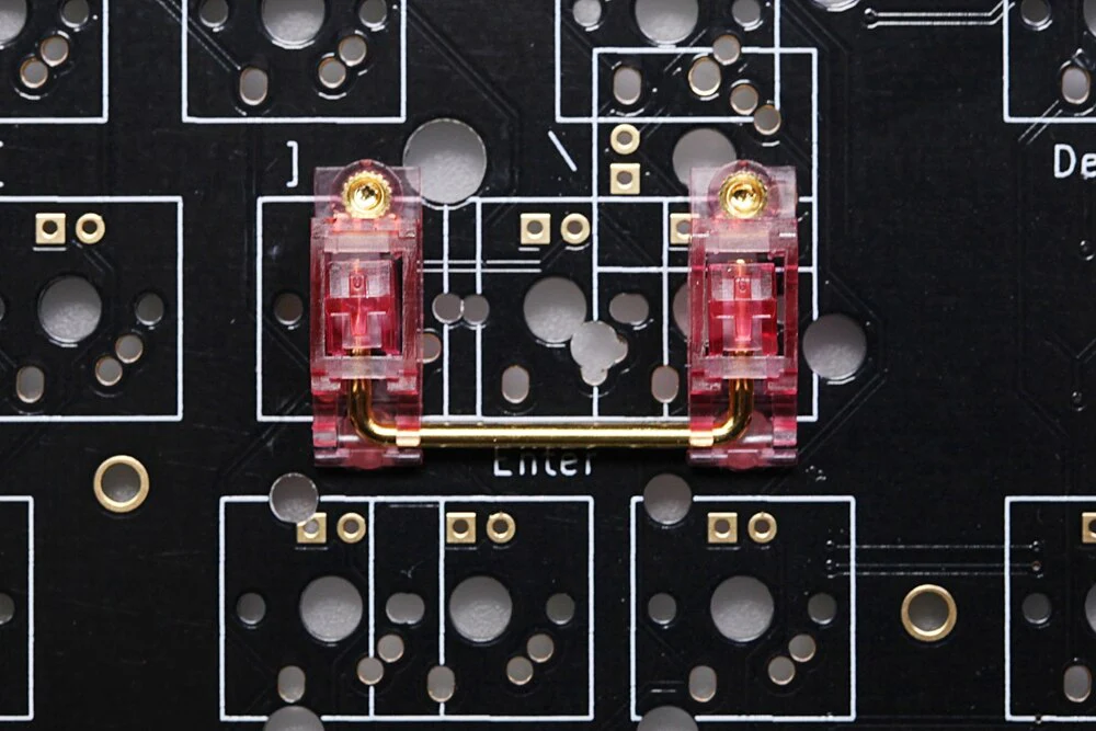 Everglide Pink Transparent Gold Plated Pcb screw in Stabilizer - Image 4