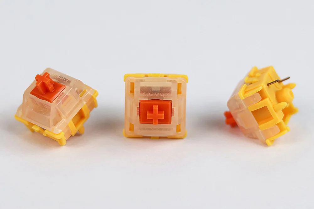 Gateron Everfree Curry Switch Linear 50g MX EF switch for Mechanical Keyboard Factory Pre Lubed Nylon POM 5pin SMD - Image 9