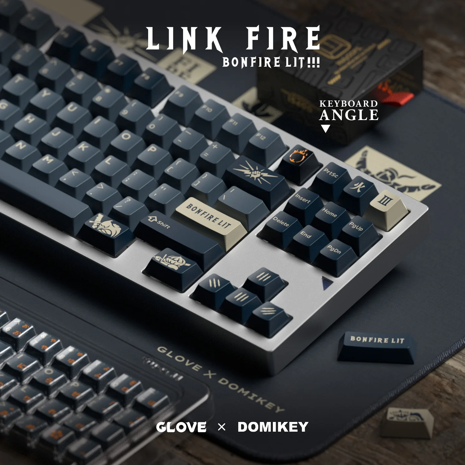 [CLOSED][GB] Domikey x GLOVE Link Fire Cherry Profile Keycaps Mousepad Novelty ABS Doubleshot - Image 3