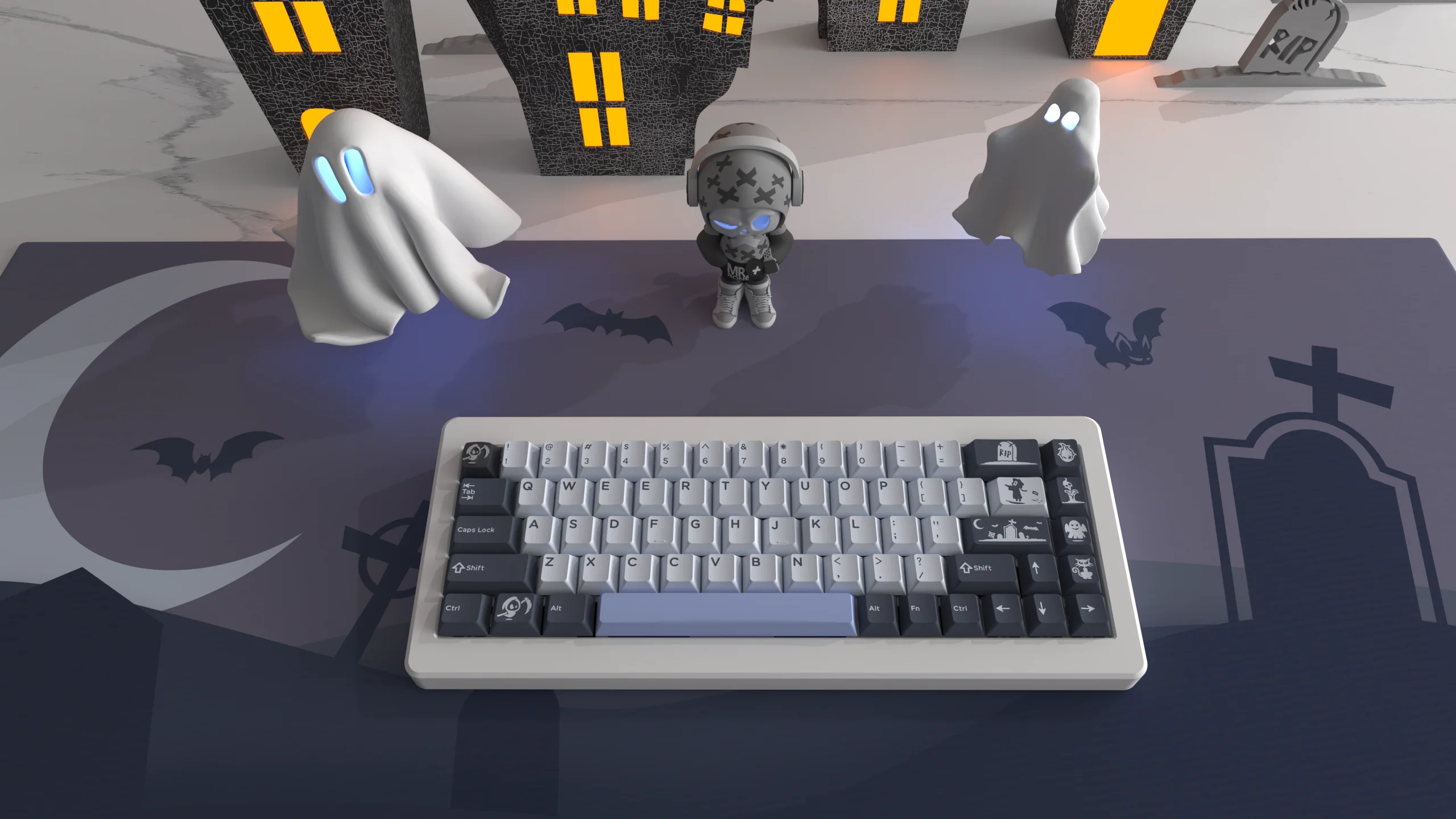 [CLOSED][GB] Domikey x ZERO-G Midnight Cherry Profile ABS Keycaps Doubleshot tripleshot switch  Mousepad - Image 8