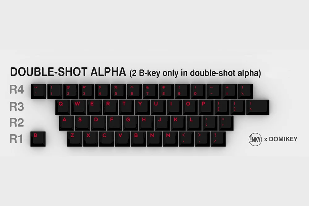 [GBEXTRAS] Domikey x iNKY Amore:RED  Cherry Profile ABS doubleshot Cyrillic English keycaps - Image 13