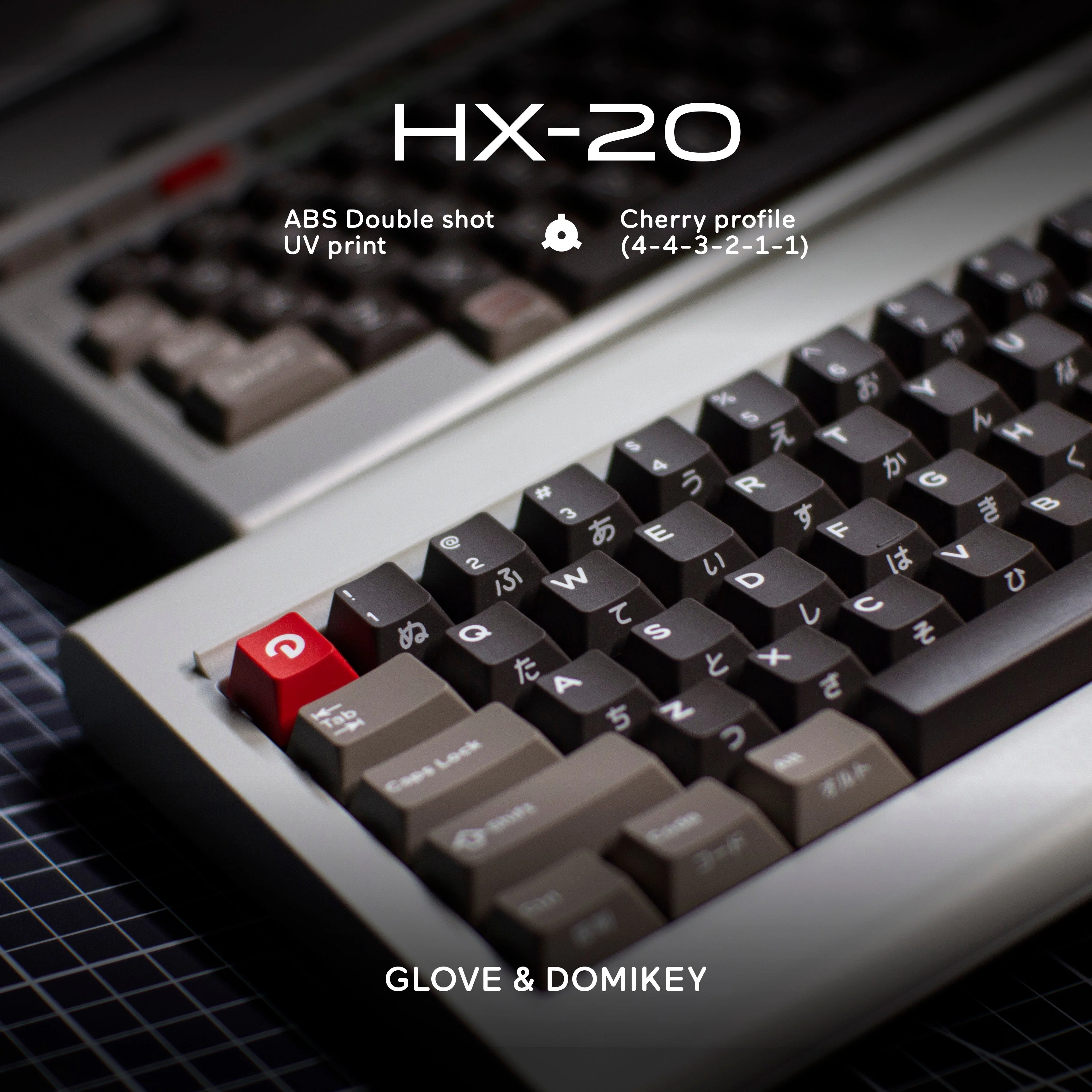 [GBEXTRAS] GLOVE x DOMIKEY HX-20 Cherry Profile Keycaps doubleshot side print English japanese - Image 30