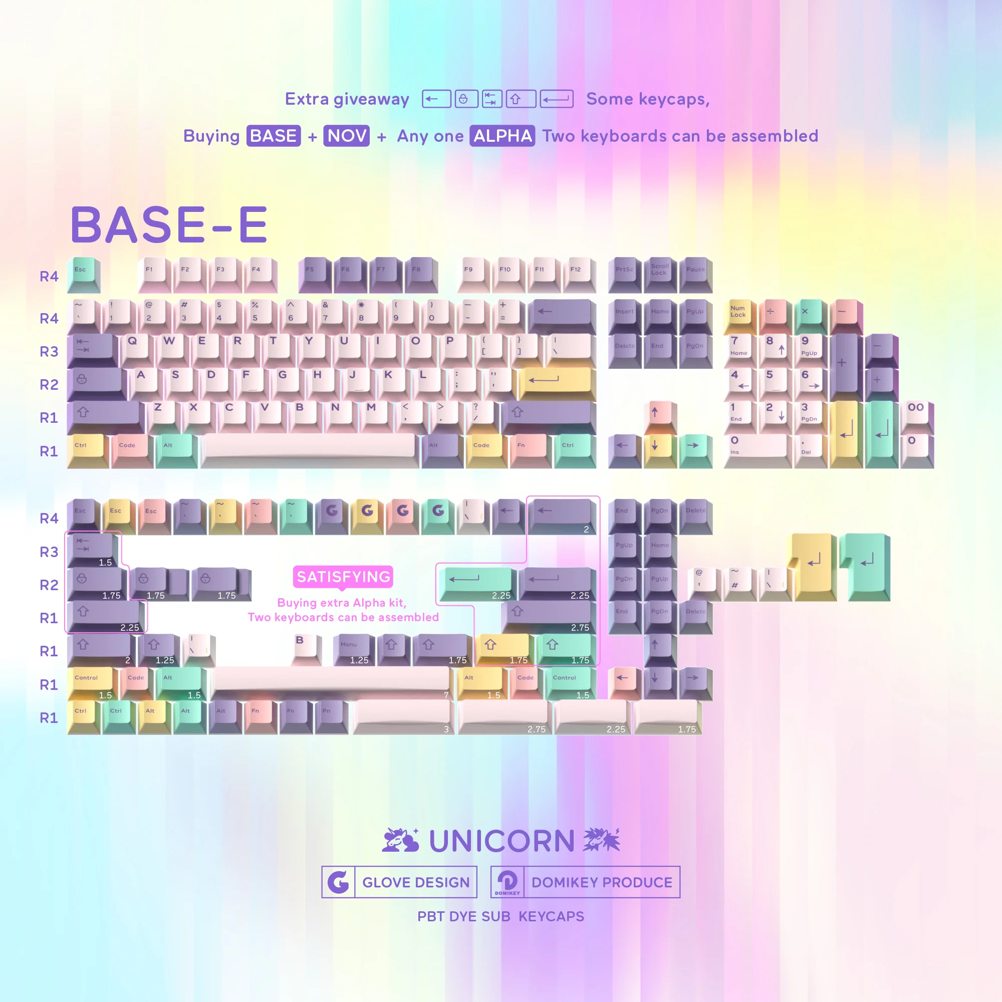 [CLOSED][GB] GLOVE x Domikey Unicorn Keycaps PBT Cherry profile Dye sub Novelty - Image 19