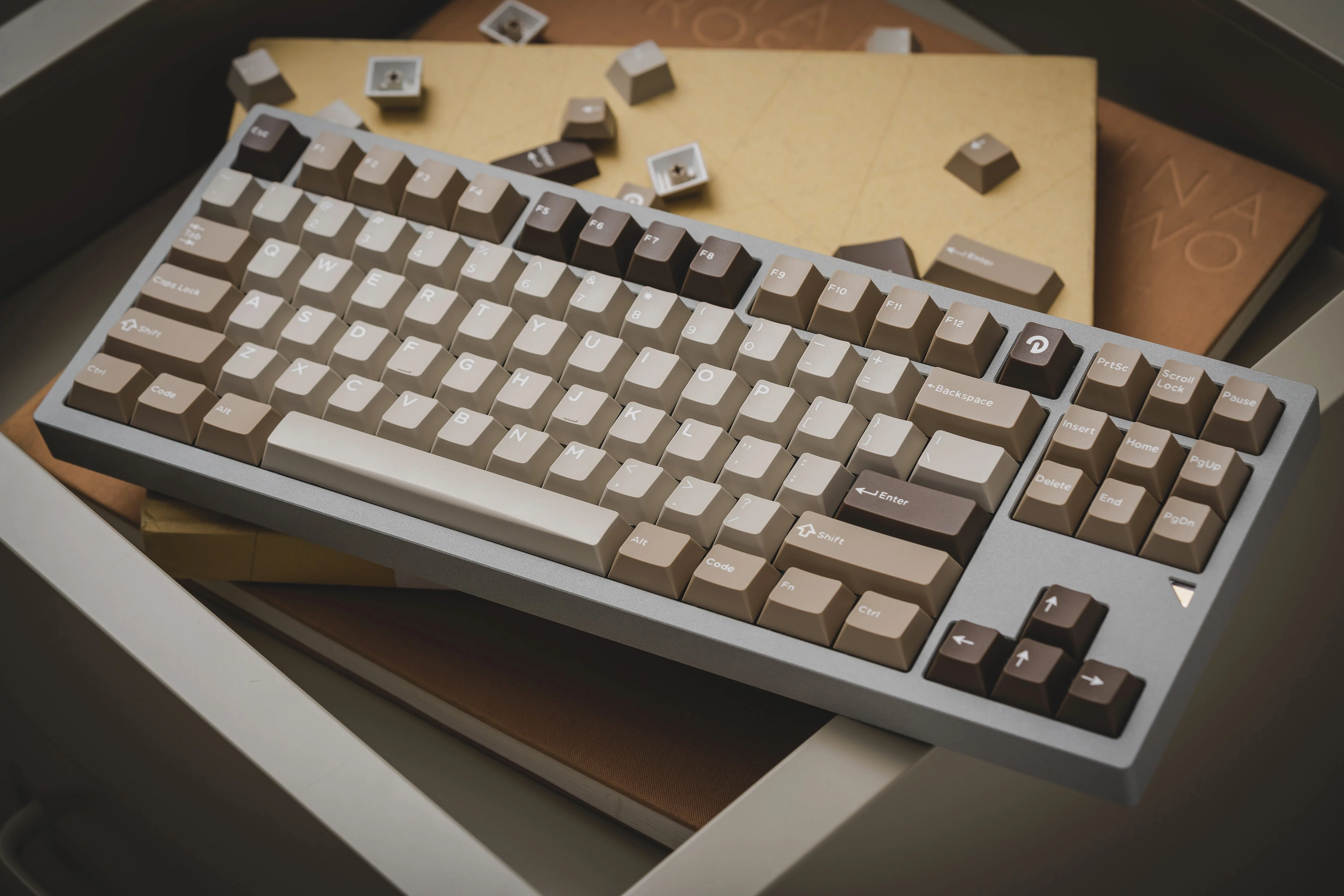 [GBEXTRAS] iNKY x Domikey Silent Desert Cherry Profile ABS Doubleshot Keycaps relegendable LED cover stickers - Image 4