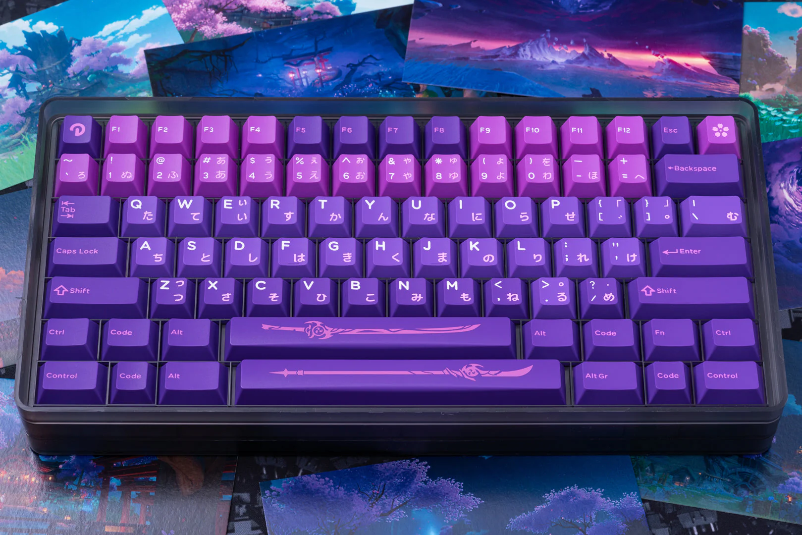 [GBEXTTRA] INKY STUDIO x Domikey INAZUMA THEME CHERRY PROFILE KEYCAPS 稲妻 THUNDER ELECTRO - Image 7