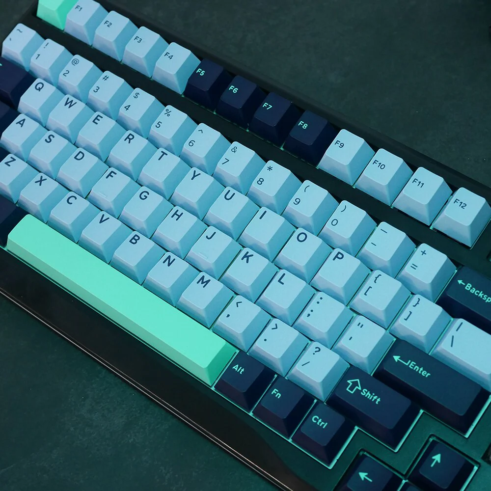 Ghost Judges Ocean Current Cherry PBT Doubleshot keycap for mx keyboard 60 65 87 104 xd64 bm60 bm65 similar with Hammerhead 1.0 - Image 3