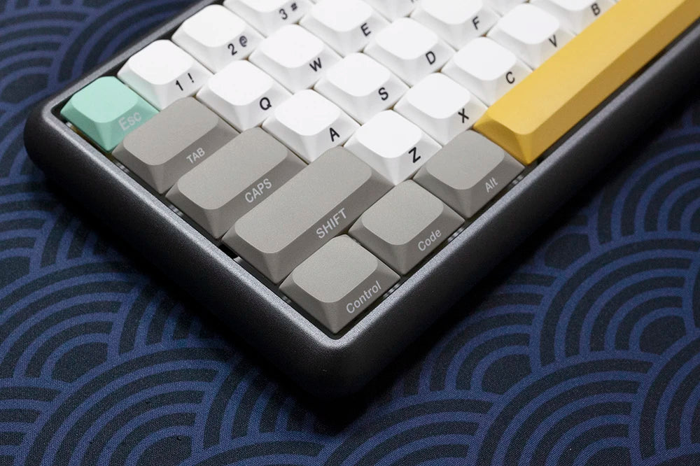 GKs Simple Style Keycap for Low Profile MX Stem Gaming Mechanical Keyboard Dye Subbed Keycap Side print font Grey Thin - Image 6