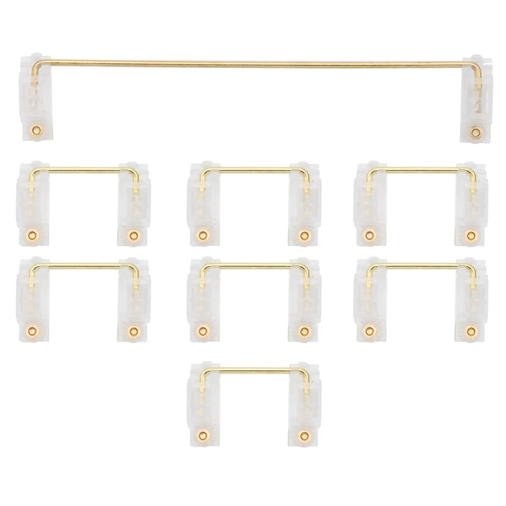 GKs Transparent Gold Plated PCB screw in Stabilizer Custom Mechanical Keyboard - Image 4
