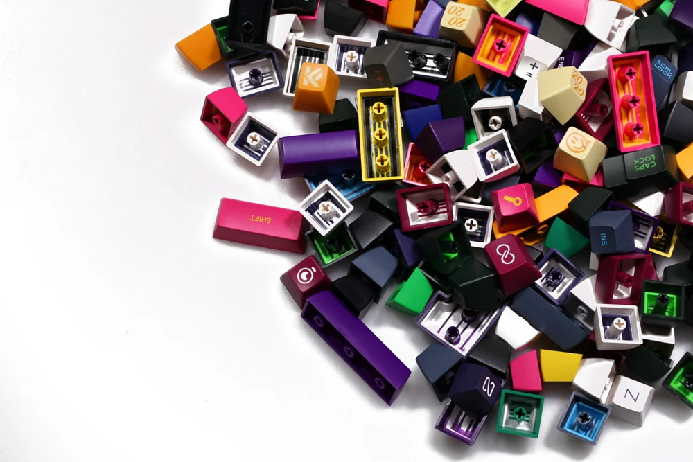 grab bag All Random about 600g one pack Domikey r1 r2 r3 r4 doubleshot keycap tech random package - Image 3