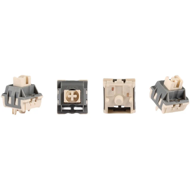 JWICK Semi-Silent Grey White Switch Linear Switch for mechanical keyboard 62g Gold plated Spring 5 pins PC Nylon - Image 5
