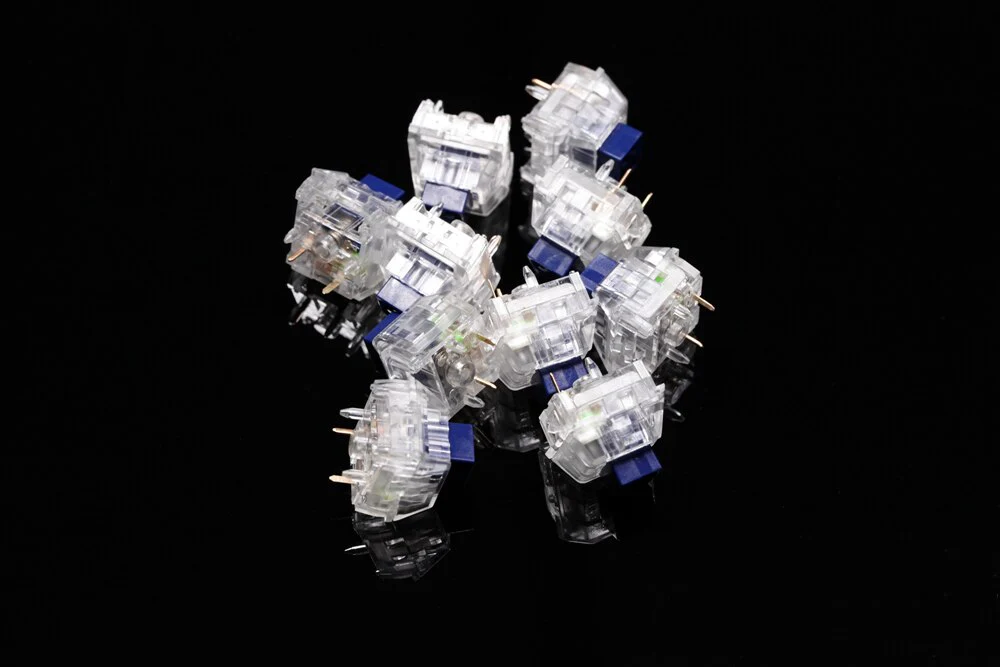 kailh box crystal Navy Jade Pink Royal switch SMD clear MX Switches For Mechanical keyboard 5pin 50m clear housing - Image 10
