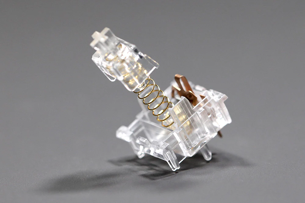 Kailh Clione Limacina Switch RGB SMD Linear Tactile 58g Switches For Mechanical keyboard mx stem 5pin Transparent Gold Plated - Image 8