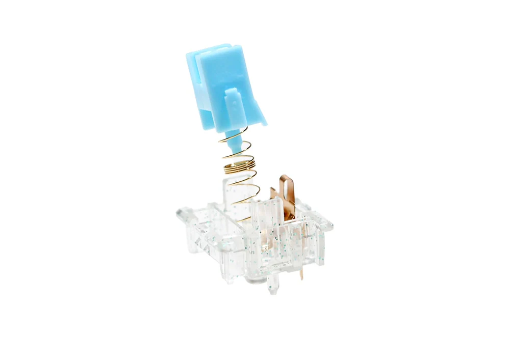 KeyFirst Bling Linear Switch 5pin RGB 30g 45g 62g 67g 80g force mx clone switch for mechanical keyboard 60m Gold Sping - Image 9