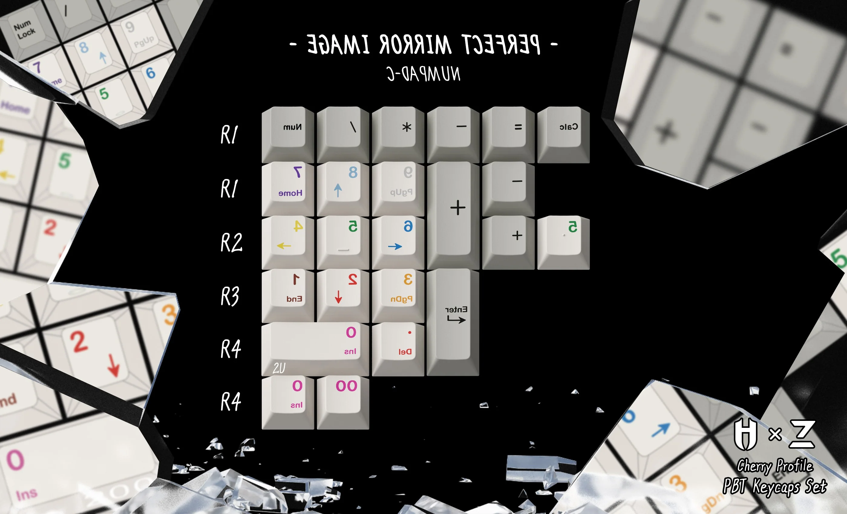 [CLOSED][GB] ZERO-G x Hammer works MIrror Image Cherry profile PBT Dye sublimation Keycaps LIMITED 100 sets - Image 21