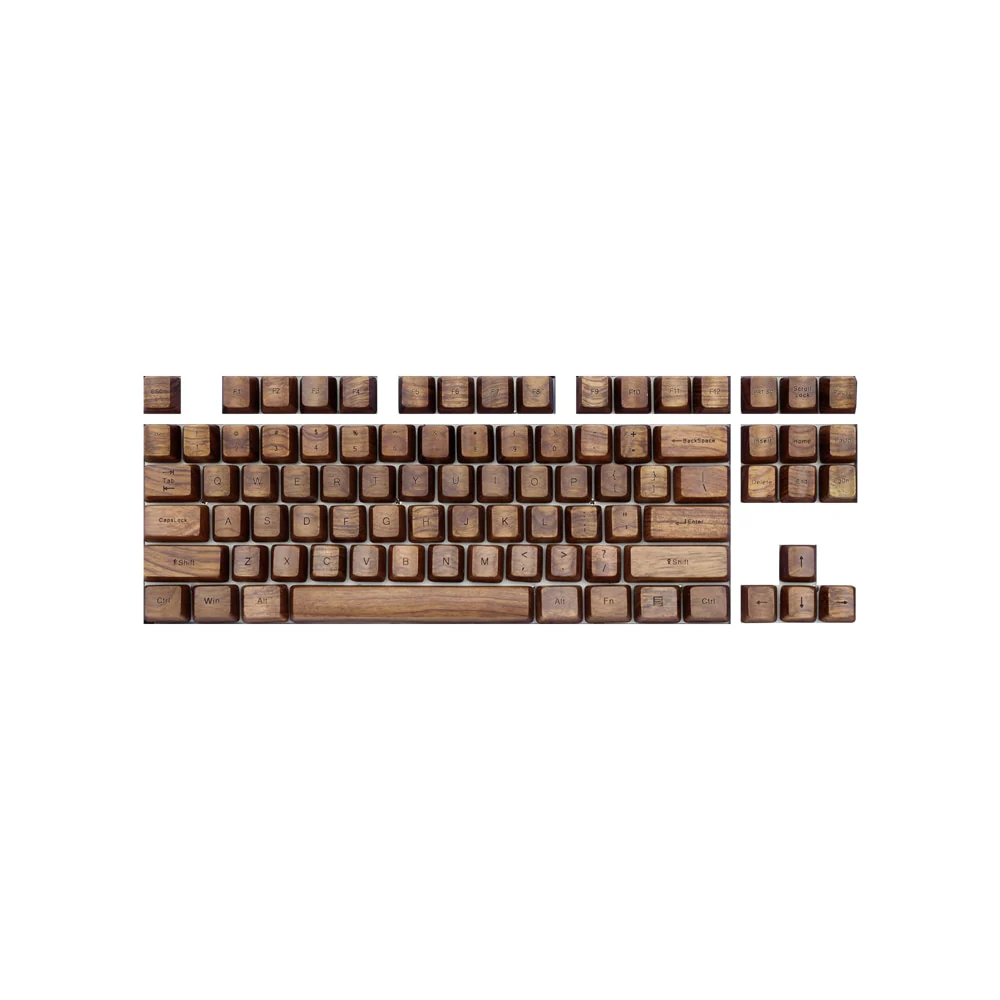 KPREPUBLIC LOOP 104 Wooden Keycaps Wood OEM Profile Walnut Rosewood Beech for GH60 Poker 60 87 tkl 104 ansi 108 XD87 BM80 - Image 4