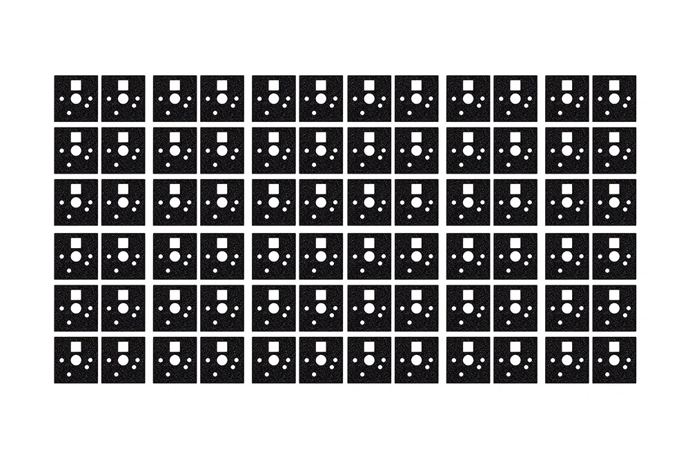 KPrepublic PCB Switch Pad Pads Stickers Foam EVA PE PORON Material for gasket improve sound quality BM60 BM65 BM68 XD64 BM80 - Image 16