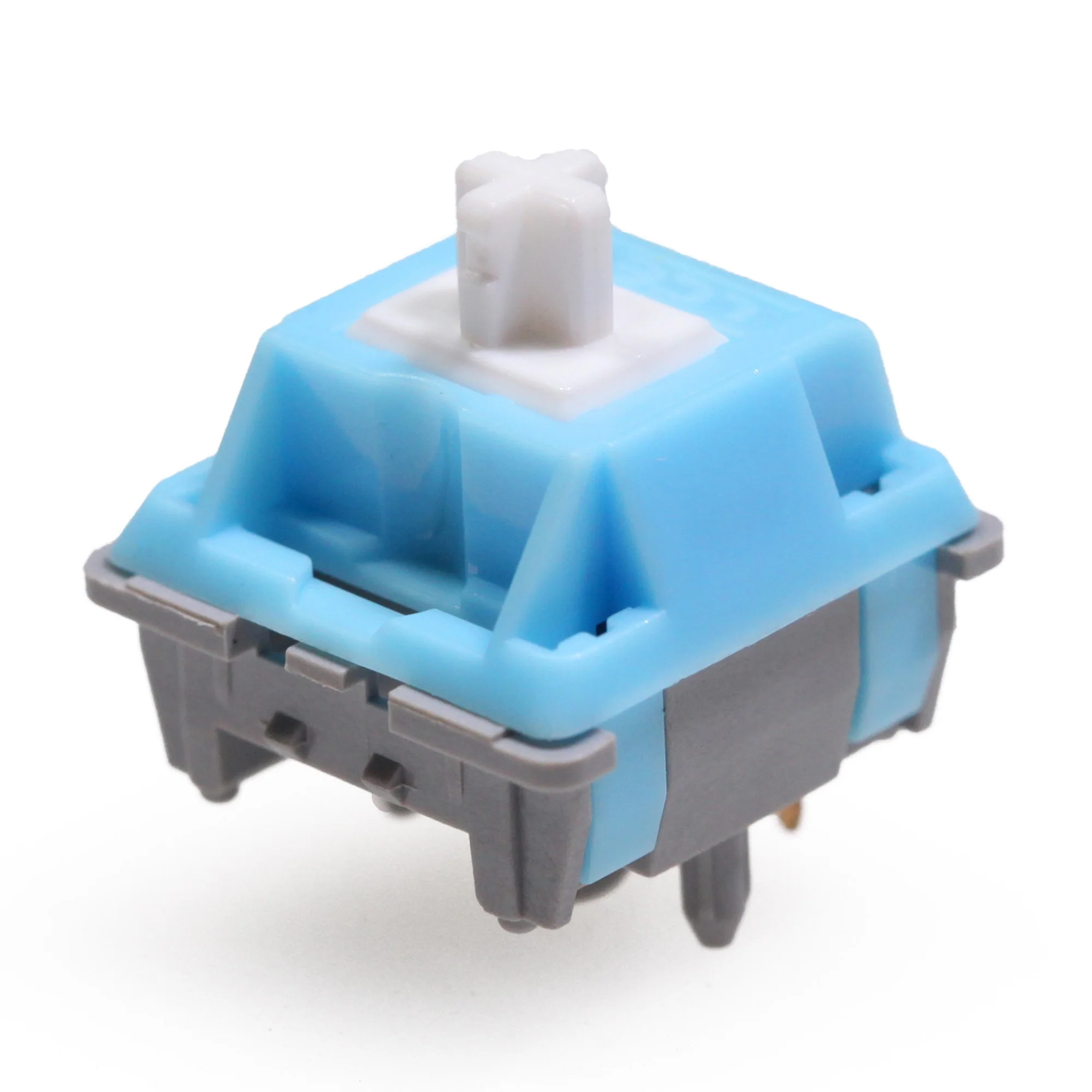 LCET Grace Switch RGB Linear 50g Switches For Mechanical keyboard mx stem 5pin Blue Grey body white stem