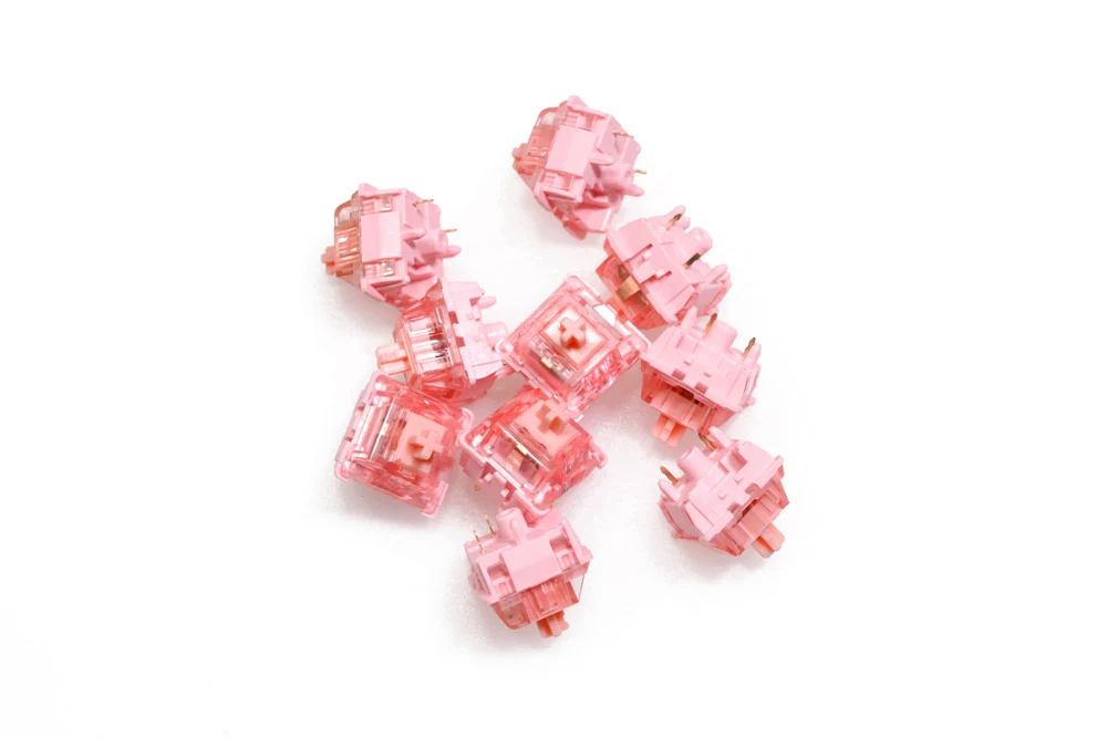 LCET Pink Quees Switch RGB Tactile 58g Switches For Mechanical keyboard mx stem 5pin pink similar to holy panda - Image 6
