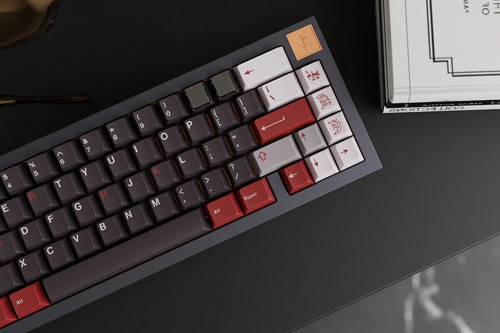 Milkyway Shark Tail Doubleshots Keycap Set thick PBT Cherry Profile for keyboard 87 tkl 104 ansi xd64 bm60 BM87 ABS Doubleshots - Image 5
