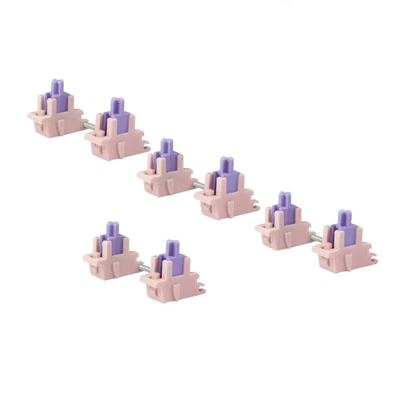 MMD Princess Plate Mounted Stabilizer V2 New Mould for Custom Mechanical Keyboard 2u 6.25u Cream Holy Panda POM Pink Pre Lubed - Image 8