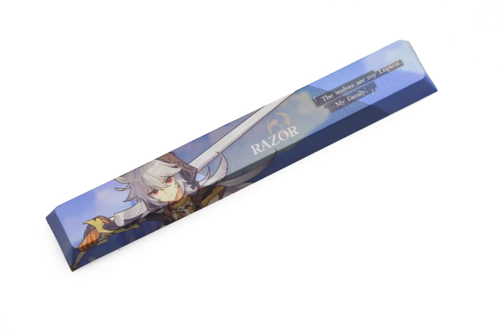 Novelty allover dye subbed Keycaps spacebar pbt custom mechanical keyboard Genshin role elements Pyro Geo Dendro Anemo Hydro - Image 3