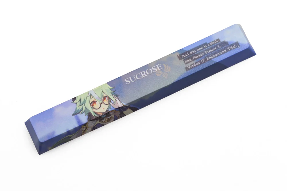 Novelty allover dye subbed Keycaps spacebar pbt custom mechanical keyboard Genshin role elements Pyro Geo Dendro Anemo Hydro - Image 4