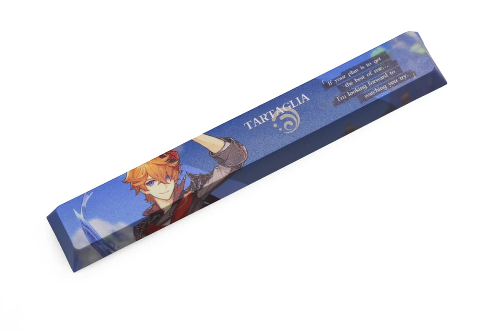 Novelty allover dye subbed Keycaps spacebar pbt custom mechanical keyboard Genshin role elements Pyro Geo Dendro Anemo Hydro - Image 7