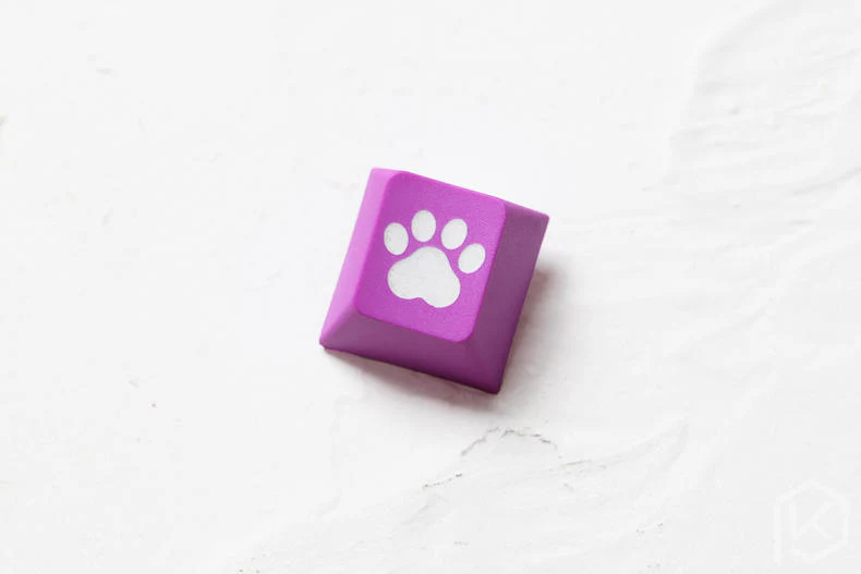 Novelty cherry profile dip dye sculpture pbt keycap for mechanical keyboard laser etched legend cat pad r1 1x black red blue - Image 6