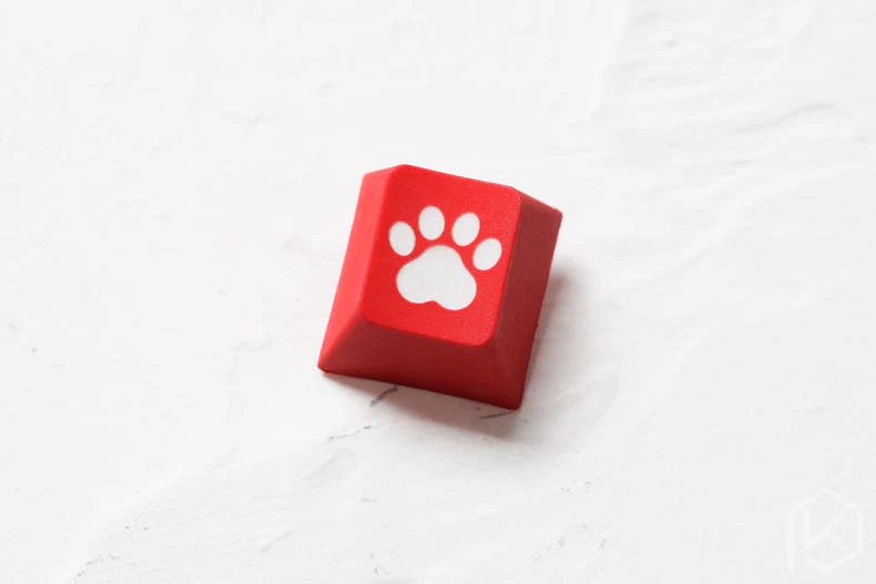 Novelty cherry profile dip dye sculpture pbt keycap for mechanical keyboard laser etched legend cat pad r1 1x black red blue - Image 8