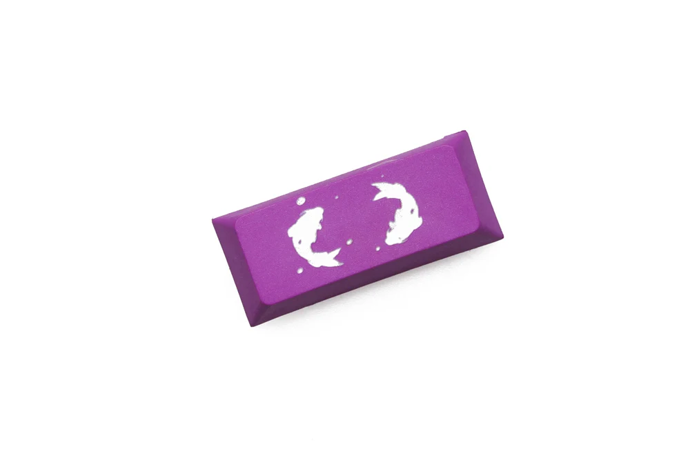 Novelty cherry profile dip dye pbt keycap laser etched legend koi fish enter - Image 5