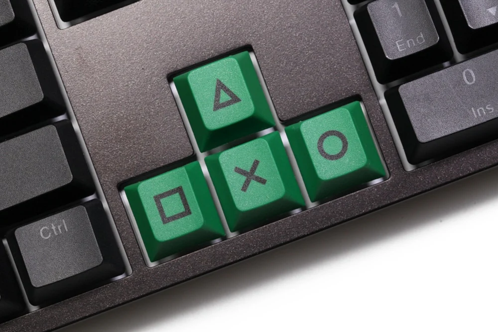 Novelty cherry profile Dye Sub pbt keycap ps4 button Dye Sub Tech r4 r3 r2 1x - Image 17